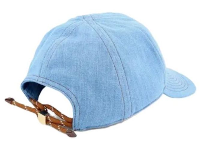 Miu Miu Denim Baseball Cap Blau - Ansicht 4
