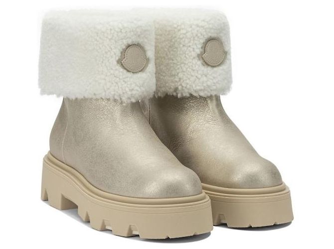 Moncler Aurea Mid Wildleder-Shearling-Stiefel - Ansicht 2