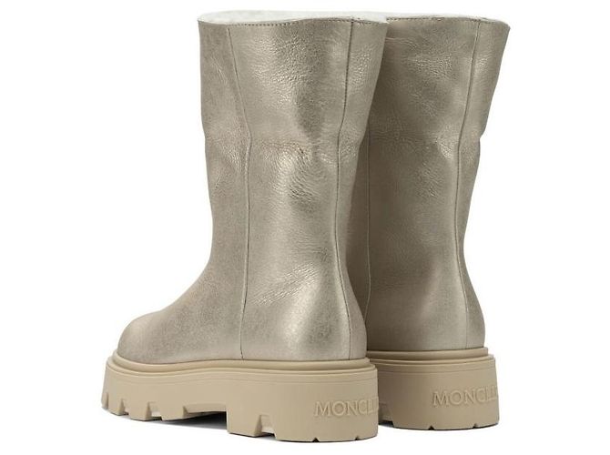 Moncler Aurea Mid Wildleder-Shearling-Stiefel - Ansicht 5