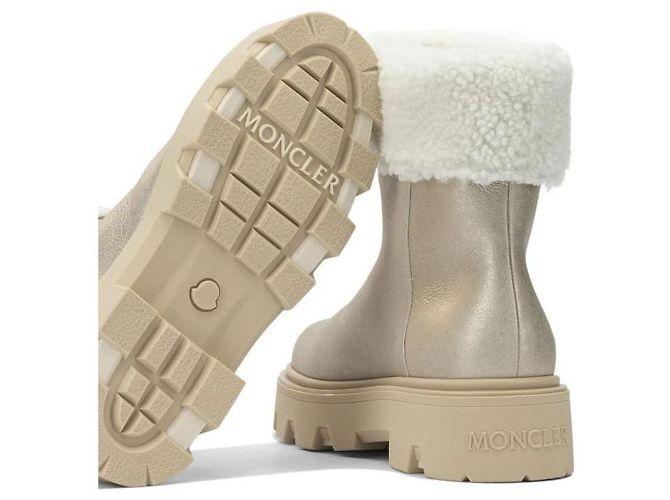 Moncler Aurea Mid Wildleder-Shearling-Stiefel - Ansicht 6