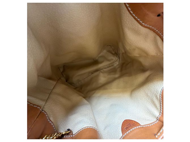 Céline Macadam Schultertasche mit Kordelzug Beige (Grad enthält Beutel) - Ansicht 19