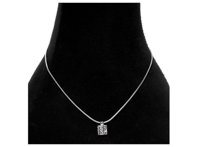 Dior Collar de plata Cubic Oblique Plate - vista 5