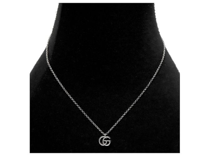 Gucci Collana Doppia in Argento - vista 5