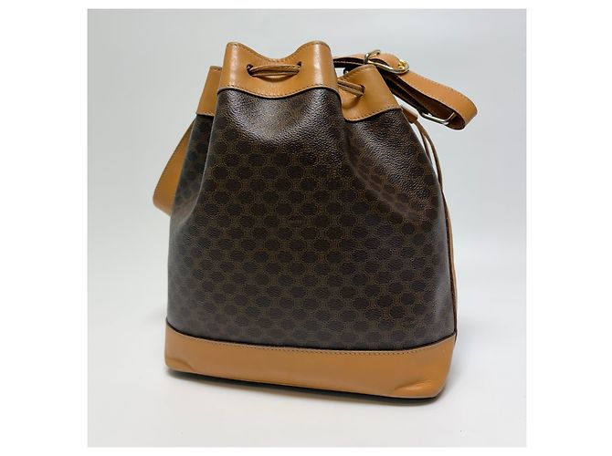 Céline Macadam Beuteltasche mit Kordelzug Braun - Ansicht 10
