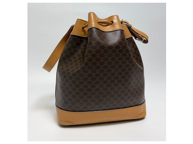 Céline Macadam Beuteltasche mit Kordelzug Braun - Ansicht 11