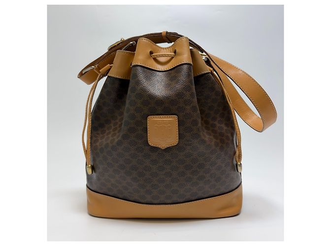 Céline Macadam Beuteltasche mit Kordelzug Braun - Ansicht 2