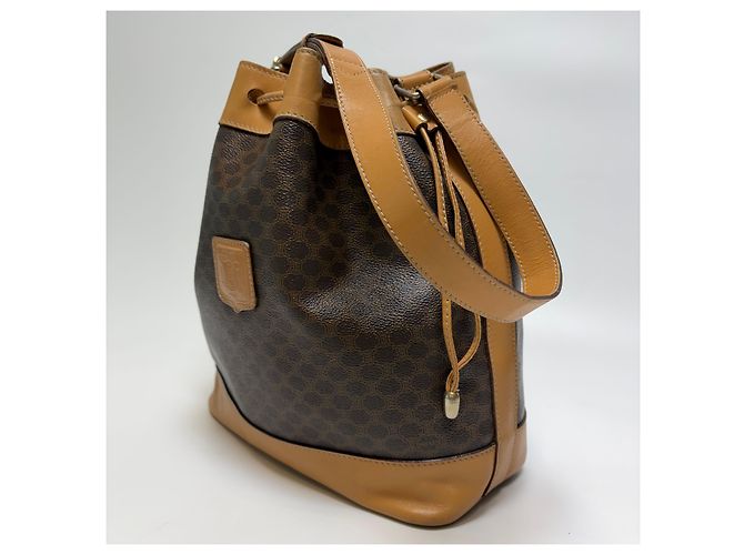 Céline Macadam Beuteltasche mit Kordelzug Braun - Ansicht 6