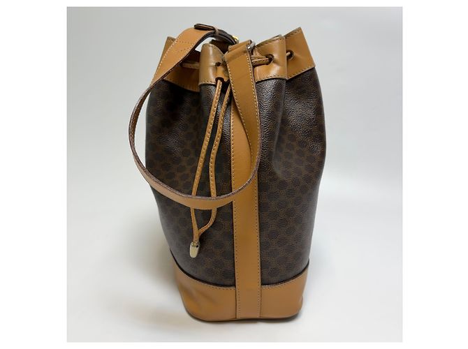 Céline Macadam Beuteltasche mit Kordelzug Braun - Ansicht 7