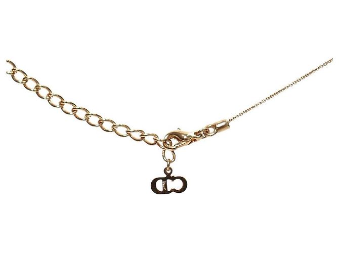 Dior Vertical CD Halskette Gold - Ansicht 4