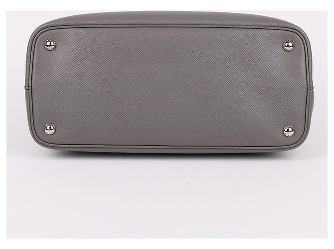 Prada Borsa Tote e a Tracolla Gray Dublè Silver - vista 10