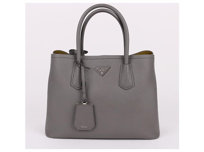 Prada Borsa Tote e a Tracolla Gray Dublè Silver - vista 2