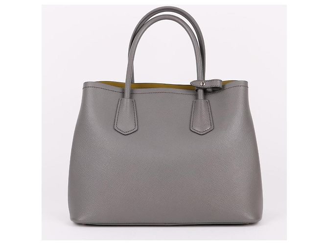 Prada Borsa Tote e a Tracolla Gray Dublè Silver - vista 7
