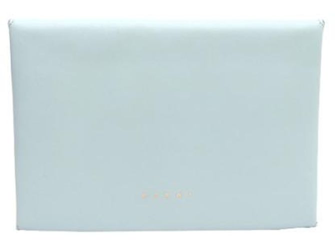 Clutch a Busta Marni in Pelle Verde Menta - vista 10