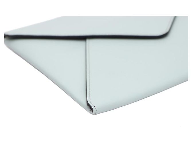 Clutch a Busta Marni in Pelle Verde Menta - vista 13