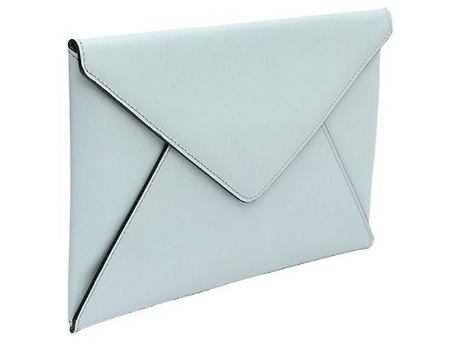 Clutch a Busta Marni in Pelle Verde Menta - vista 2