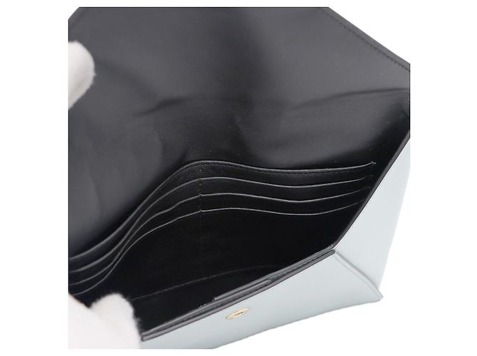 Clutch a Busta Marni in Pelle Verde Menta - vista 7