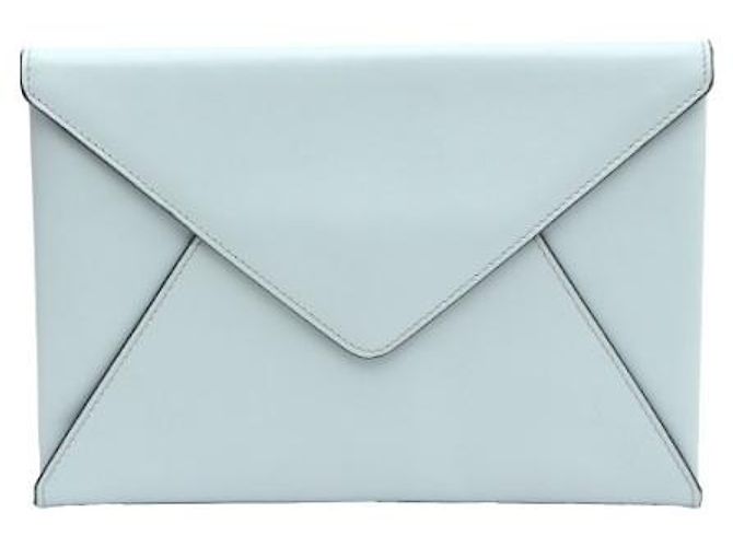 Clutch a Busta Marni in Pelle Verde Menta - vista 8