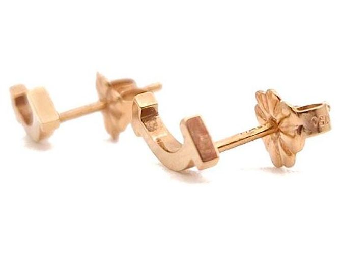Orecchini Tiffany & Co T Smile Oro Rosa - vista 2