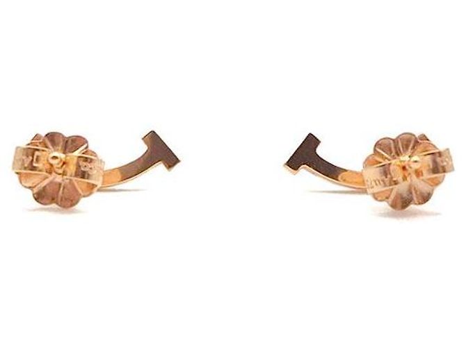 Orecchini Tiffany & Co T Smile Oro Rosa - vista 3