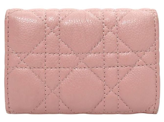 Tarjetero Dior de piel rosa - vista 3