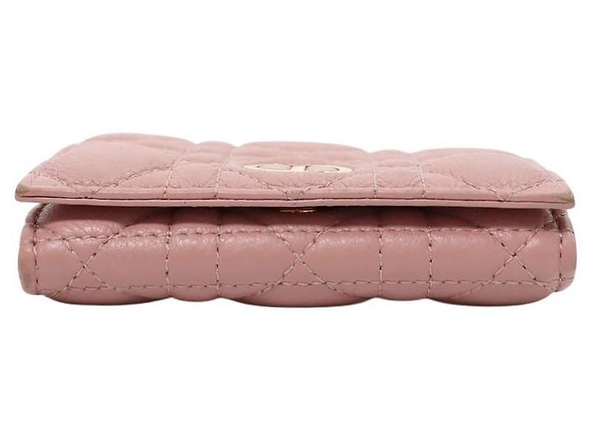 Tarjetero Dior de piel rosa - vista 4
