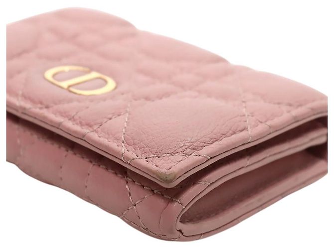Tarjetero Dior de piel rosa - vista 5