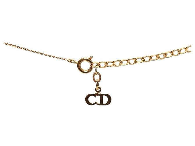 Collier Cubic Dior Doré - vue 3