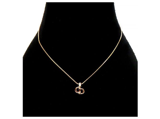 Collier Cubic Dior Doré - vue 5