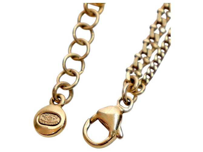 Bracciale a catena Chanel con zirconi oro - vista 3
