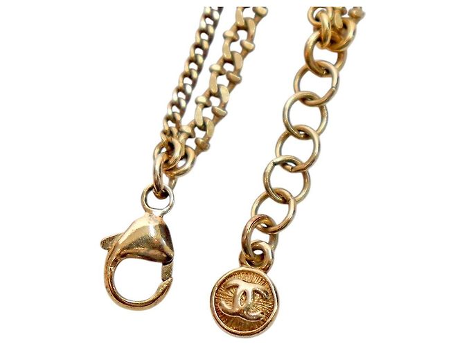 Bracciale a catena Chanel con zirconi oro - vista 4