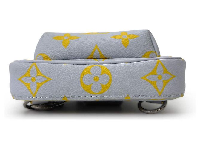 Louis Vuitton Borsa a tracolla slingback Avenue Monogram in pelle Grey Yellow - vista 8