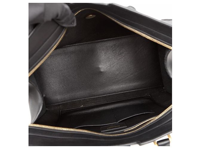 Autre Marque Neue Cabas Chyc Medium Ledertote Schwarz - Ansicht 13
