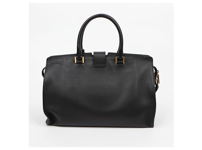 Autre Marque Neue Cabas Chyc Medium Ledertote Schwarz - Ansicht 5