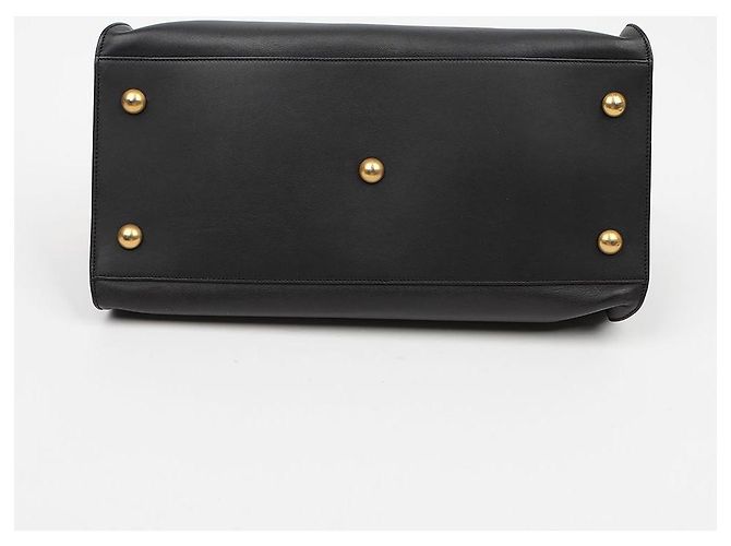 Autre Marque Neue Cabas Chyc Medium Ledertote Schwarz - Ansicht 7
