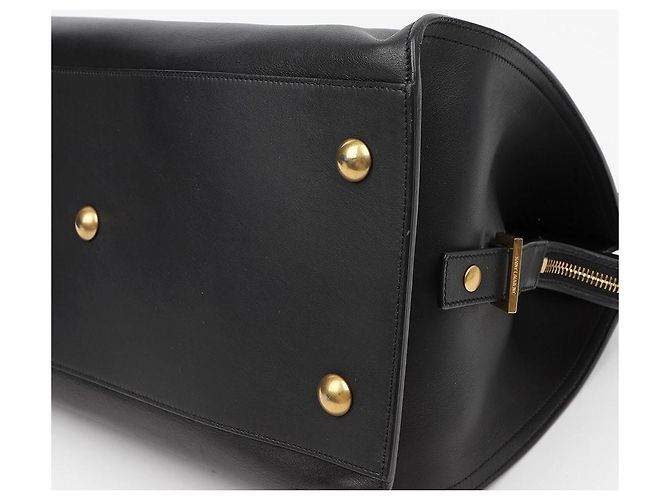 Autre Marque Neue Cabas Chyc Medium Ledertote Schwarz - Ansicht 8