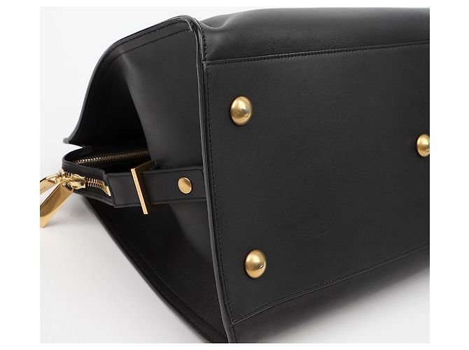 Autre Marque Neue Cabas Chyc Medium Ledertote Schwarz - Ansicht 9