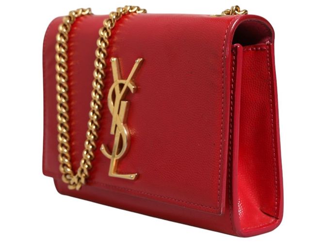 Autre Marque Borsa a tracolla Kate in pelle rossa - vista 3