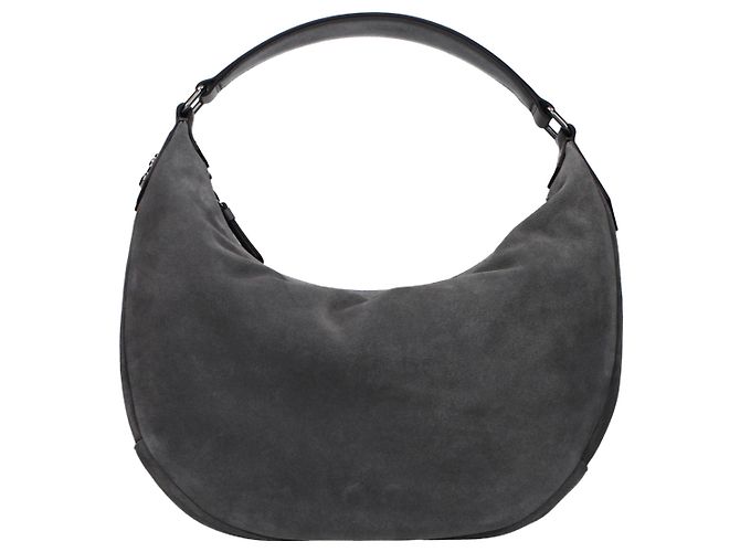 Jimmy Choo Borsa a tracolla in pelle grigia - vista 3
