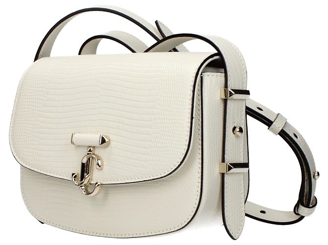 Jimmy Choo Borsa a tracolla in pelle bianca - vista 2