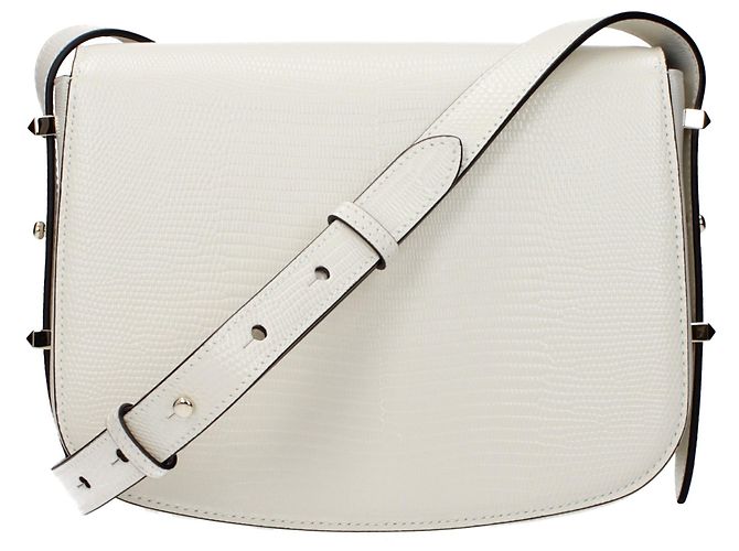 Jimmy Choo Borsa crossbody in pelle bianca - vista 3