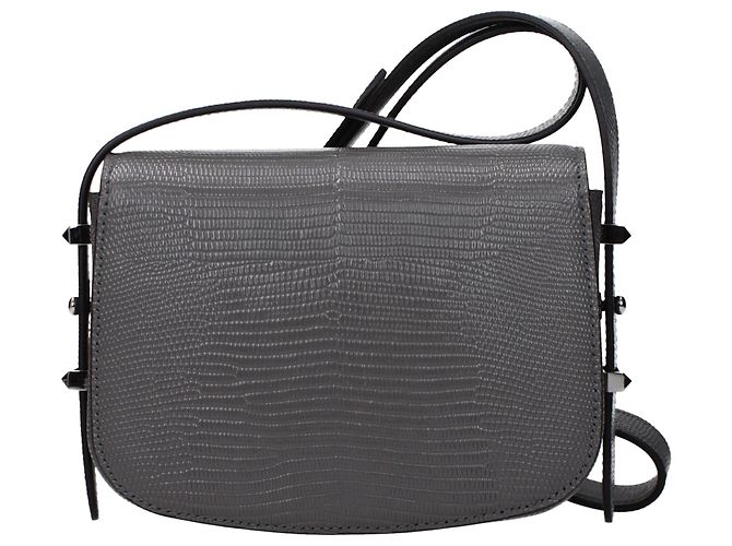 Jimmy Choo Borsa a tracolla in pelle grigia - vista 3