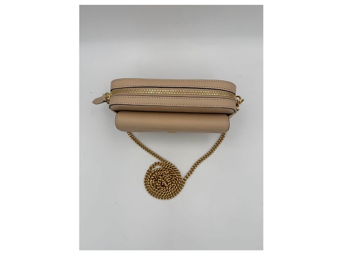 Borsa a tracolla GUCCI GG Jumbo Beige con tasca frontale - vista 3
