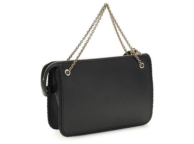 Etro Clutch Bos Taurus in pelle di vitello nera - vista 3