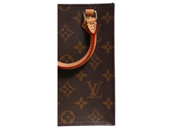 Louis Vuitton Borsa Petit Sac Plat in Monogram Canvas - vista 2
