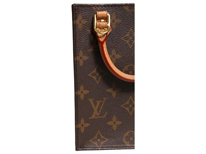 Louis Vuitton Borsa Petit Sac Plat in Monogram Canvas - vista 3