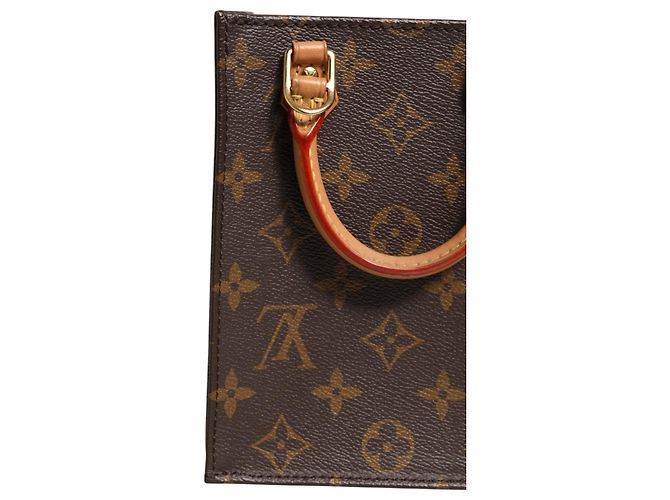 Louis Vuitton Borsa Petit Sac Plat in Monogram Canvas - vista 6
