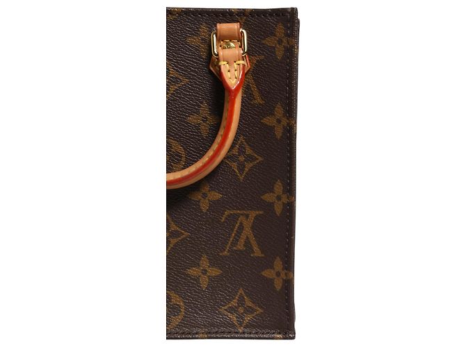 Louis Vuitton Borsa Petit Sac Plat in Monogram Canvas - vista 7