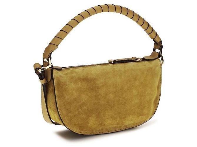 Chloé Sac à épaule Bos Taurus en cuir de veau marron - vue 3