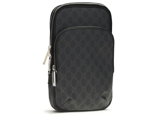 Gucci Sac à épaule en polyuréthane noir - vue 2