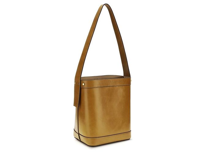 Versace Borsa bucket Bos Taurus in pelle di vitello marrone - vista 3